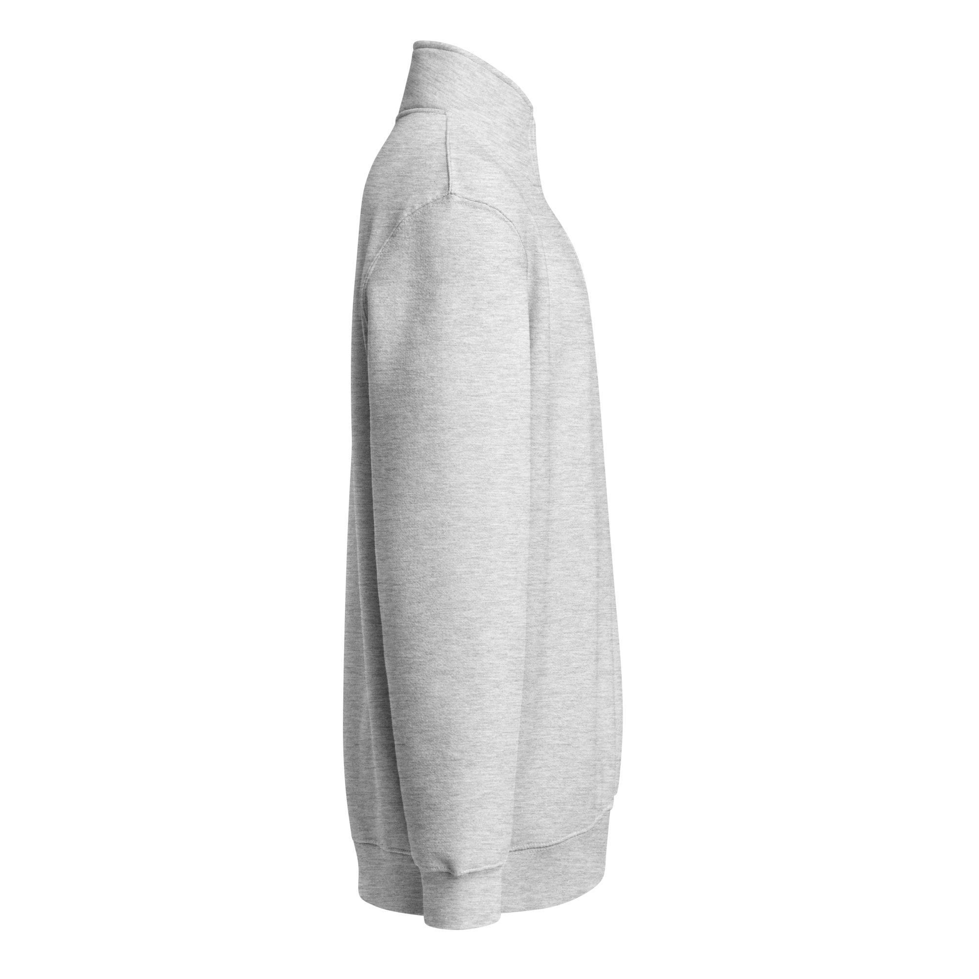 Quarter Zip — Heather Grey right